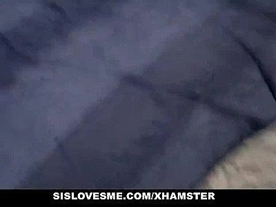 SisLovesMe - Nice Teens Take a Big Cock Facial