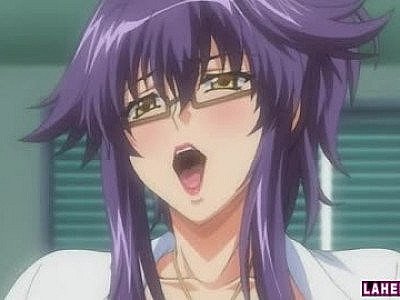 Big titted hentai babe rides hard cock