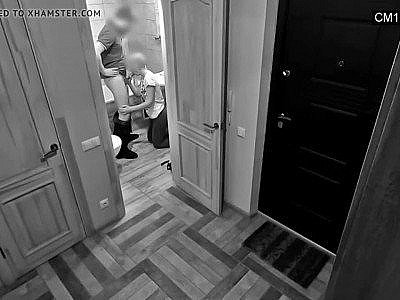 The bride is cheating with a neighbor - cam