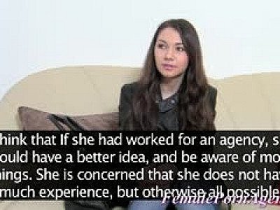 Flat Young girl In First Time Casting