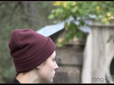 Public cougar no bra