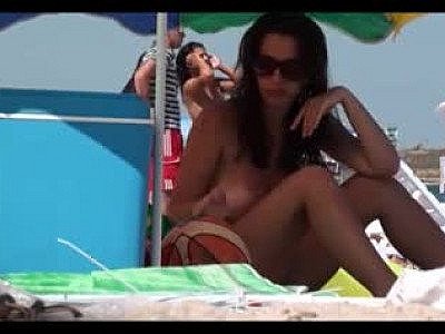 Huge BOOBS on the Beach