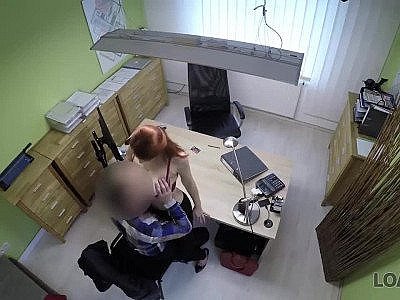 LOAN4K. Red-haired beauty has messy sex for cash for pet