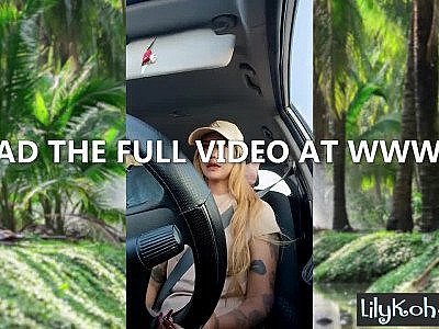 Cuty Asian young girl posed before masturbation and pleased herself