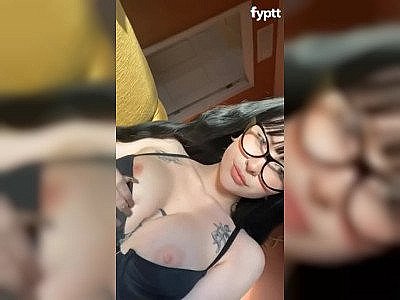 Goth TikTok Woman Clean Shaven Vagina