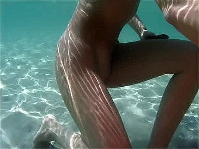 Homemade spouse loves swimming naked and milking cocks underwater until cum