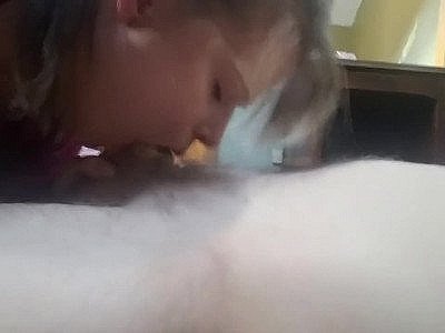 Blonde Mature Blowjob with Nasty Cumshot